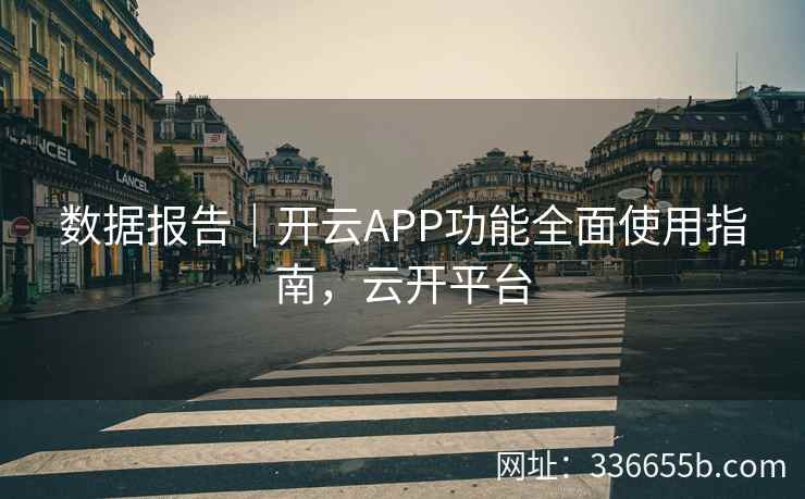 数据报告｜开云APP功能全面使用指南，云开平台
